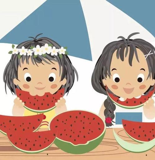 吃瓜可爱头像卡通,卡通吃瓜可爱头像，带你领略萌趣时光